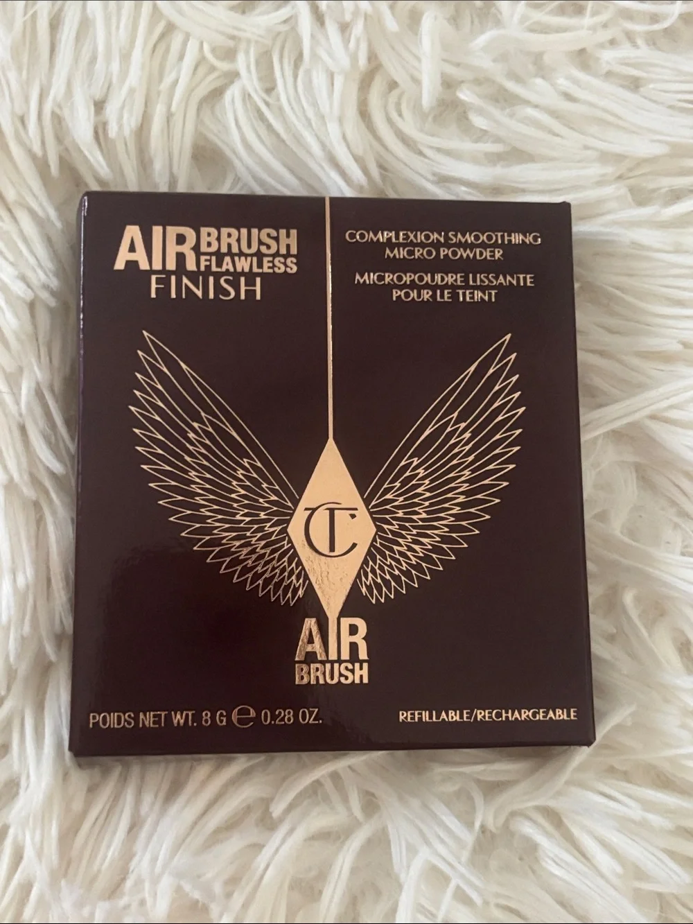 Sephora Brown Compact Airbrush Finish Setting Powder Shade 3 Tan